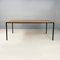 Italian Modern Dining Table or Desk in Wood and Black Metal, 1980s, Image 2