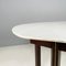 Tavolo da pranzo Mid-Century moderno in marmo, legno e basso, Italia, anni '60, Immagine 7