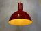Space Age Pendant Light in Bright Red 2