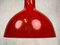 Space Age Pendant Light in Bright Red 4