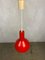 Space Age Pendant Light in Bright Red 6