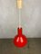 Space Age Pendant Light in Bright Red, Image 6