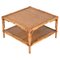 Mid-Century Italian Square Coffee Table in Bamboo and Rattan by Vivai del Sud, 1970s, Image 1