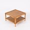 Mid-Century Italian Square Coffee Table in Bamboo and Rattan by Vivai del Sud, 1970s, Image 3