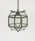 Vintage Italian Hanging Light in Brass and Beveled Glass, 1950s 14