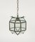 Vintage Italian Hanging Light in Brass and Beveled Glass, 1950s 8