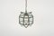 Lámpara colgante italiana vintage de latón y vidrio biselado, años 50, Imagen 13