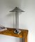 Lampada da tavolo Art Déco UFO in metallo cromato, Immagine 3