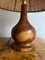 Walnut and Straw Shade Table Lamp 2