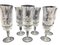 Engraved Drinking Glasses with a Landscape and Bird Scene, 1970s, Set of 7 2