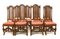 Jacobean Revival Farmhouse Oak Dining Chairs, 1840s, Set of 8 1