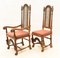Jacobean Revival Farmhouse Oak Dining Chairs, 1840s, Set of 8 4