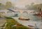 Harold Gregson, Henley on Thames Riverscape, 1870, pintura al óleo, enmarcado, Imagen 15