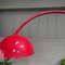 Red Arc Floor Lamp with Oval Tulip Base, 1970s, Image 7