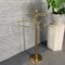 Vintage Brass and Messing Towel Stand, 1980s 5