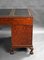 Antique Burr Walnut Pedestal Desk, 1920s 10