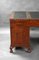 Antique Burr Walnut Pedestal Desk, 1920s, Image 9