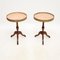 Antique Style Marble Top Wine Tables, 1930, Set of 2, Image 1