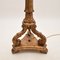 Lámpara de pie victoriana antigua de madera dorada, 1890, Imagen 7
