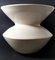 French Art Deco Craquelé White Ceramic Vase, 1970s 2