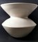 French Art Deco Craquelé White Ceramic Vase, 1970s, Image 2