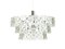 Italian Glass and Chromed Plate Ceiling Lamp, 1970s, Image 2