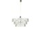 Italian Glass and Chromed Plate Ceiling Lamp, 1970s, Image 9