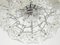 Italian Glass and Chromed Plate Ceiling Lamp, 1970s, Image 6