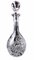 Botella de licor bohemia Biedermeier de cristal molido y cortado a mano, años 10, Imagen 1