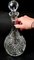 Botella de licor bohemia Biedermeier de cristal molido y cortado a mano, años 10, Imagen 20