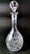 Botella de licor bohemia Biedermeier de cristal molido y cortado a mano, años 10, Imagen 3