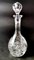 Botella de licor bohemia Biedermeier de cristal molido y cortado a mano, años 10, Imagen 2