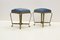 Hammered Gilded Iron Stools by Pierluigi Colli, 1950s, Set of 2 5