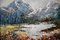 Pierre Wilnay, Paesaggio di montagna, Dipinto ad olio su tela, Incorniciato, Immagine 2