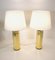 Swedish Hexagonal Brass Table Lamps by Hans Agne Jakobsson for Hans Agne Jakobsson Ab, 1960s, Set of 2 7