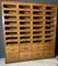 Vintage Oak Shop Haberdashery Cabinet, 1920s 1