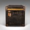 Large American Edwardian Steamer Trunk in Leather & Brass, 1890s, Image 5