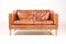 Danish Tan Leather Sofa, 1980s, Image 1