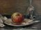 Fernand Blondin, Nature morte à la pomme, Oil on Canvas, Framed 1
