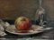 Fernand Blondin, Nature morte à la pomme, Oleo sobre lienzo, Enmarcado, Imagen 1