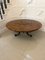 Victorian Burr Walnut Inlaid Oval Coffee Table, 1860s 1