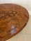 Victorian Burr Walnut Inlaid Oval Coffee Table, 1860s 8