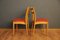 Scandinavian Teak and Skai Dining Chairs, 1960s, Set of 4 9