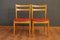 Scandinavian Teak and Skai Dining Chairs, 1960s, Set of 4 2