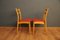Scandinavian Teak and Skai Dining Chairs, 1960s, Set of 4 13