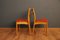 Scandinavian Teak and Skai Dining Chairs, 1960s, Set of 4 8