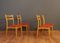 Scandinavian Teak and Skai Dining Chairs, 1960s, Set of 4 6