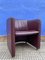 Dutch Maroon Leather Armchairs from Leolux, Set of 2 7