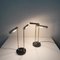 Lampes de Bureau Mid-Century en Laiton de style Stilnovo, 1950s, Set de 2 2