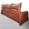 Maralunga 3-Seater Sofa in Leather Vico Magistretti for Cassina, 1973, Image 9